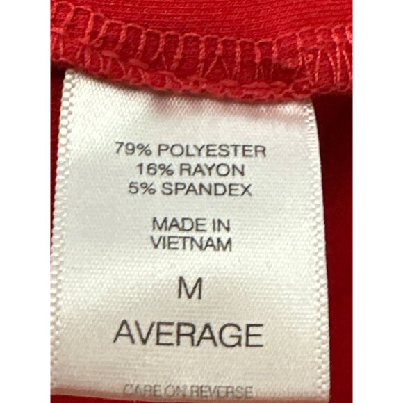 7th Avenue Design Studio Medium Red Pants Bold Chic Trousers Wide Leg Retro Chic - Picture 9 of 10